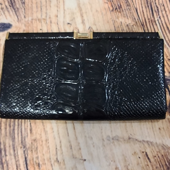 Silvian Heach embossed animal print snakeskin clutch - Picture 4 of 8